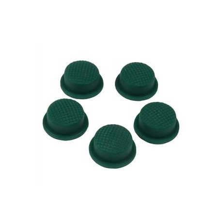 Boton de Goma Rosa 14mm verde