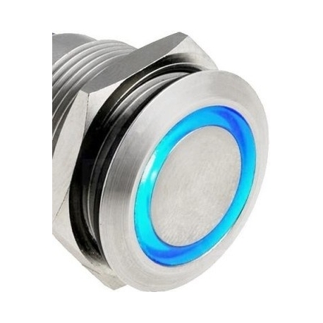 Pulsador conmutado de panel Antivandalos 25S con Led Anillo