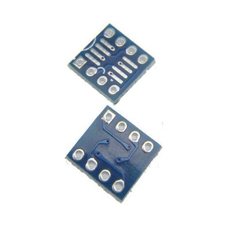 Pcb adaptador So8-Dip8 Mini Blue