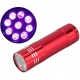 Linterna LED Ultravioleta de 9 Led