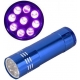 Linterna LED Ultravioleta de 9 Led