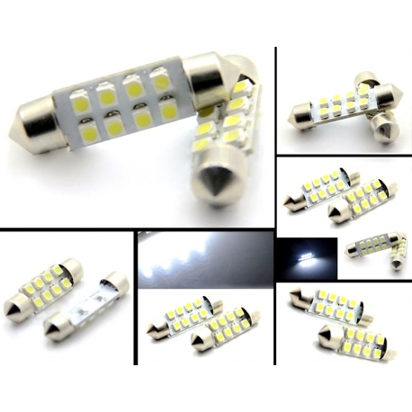 Festoon 8 LED 3528 de 36mm