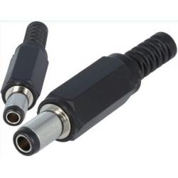 Conector Jack macho de alimentación 5.5-2.8mm