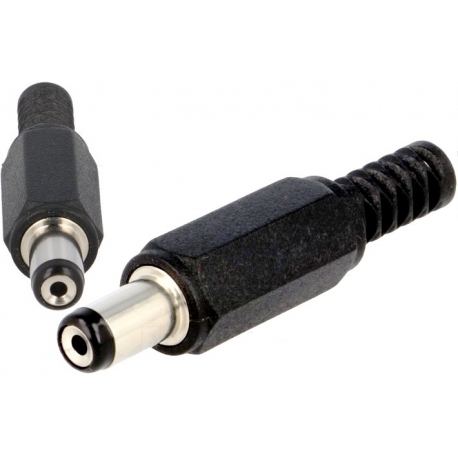 Conector Jack macho de alimentación 5.5-1.5mm