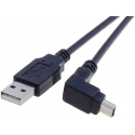 Cable Usb-Macho-Mini Usb Macho Acodado