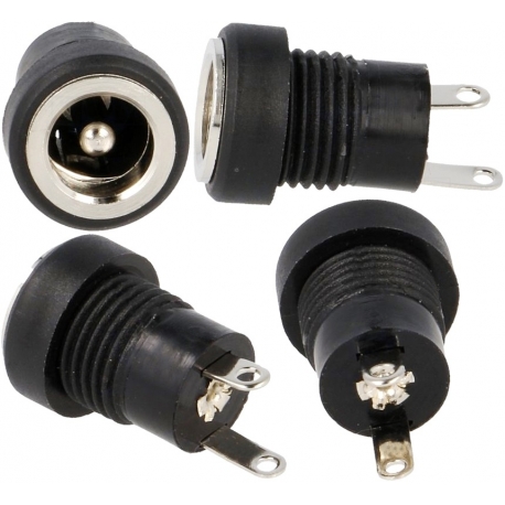 Conectores Jack Alimentación Hembra Panel 2.5mm