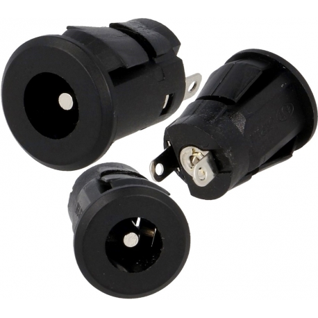 Conectores Jack Alimentación Hembra Panel a presión Lumberg