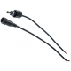 Juego de Conector Jack 5.5-2.1 IP65 Negro con Cable