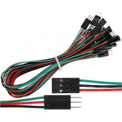 Conectores Dupont Macho-Hembra 2.54mm Cables 300mm 1 a 6 pin