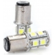 Bombilla LED SMD 5050 P21 13Led BA15D 1157