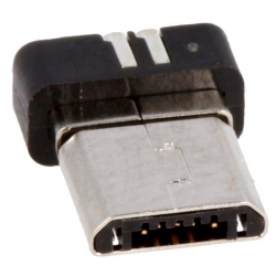 Conector Micro USB A Macho SMD 5 pin Negro