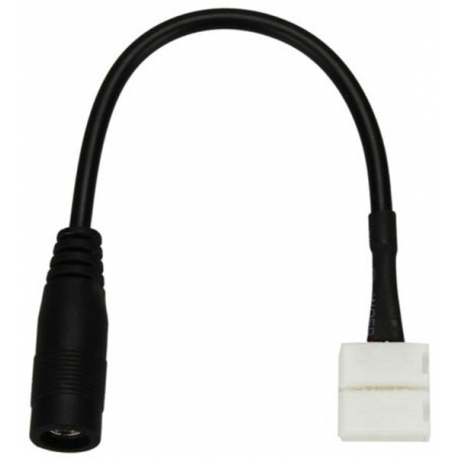 Conector cableado Click Jack hembra 5.5-2.1mm de Tiras de Led