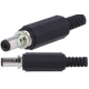 Conector Jack macho de alimentación 5.5-2.1mm con bloqueo 4840