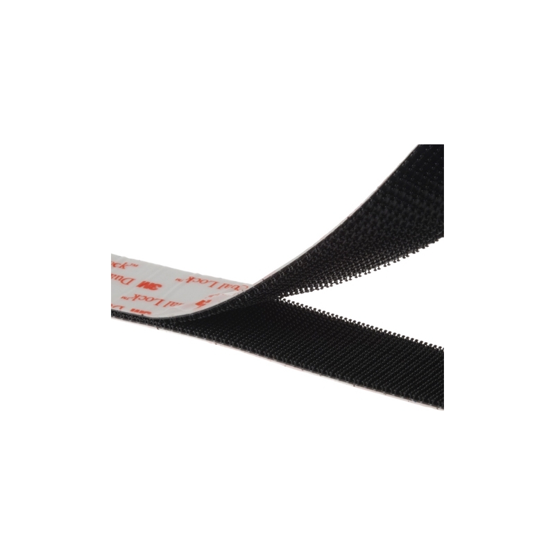 Negro Velcro adhesivo cinta tejido costura de doble cara Velo