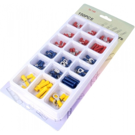 Blister de 150 Faston aislados para cables