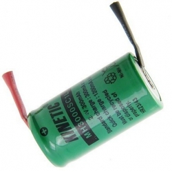 Batería NI-MH Recargable 2/3 AA 0.3A 2.4v.con lengueta