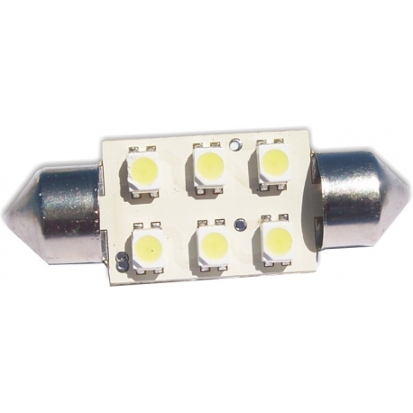 Bombilla LED Festoon 3610 6led SMD