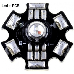 Led RGB Prolight 1w 6 pin+Pcb