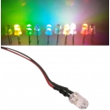 Led 3mm Cableado Flash-RGB