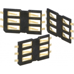 Conectores SIM de memorias 115E 6 pin