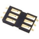 Conectores SIM de memorias 115E 6 pin