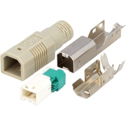 Conector USB-B Macho 4 pin para Impresoras