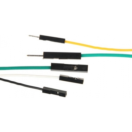 Conector cableado Dupont paso 2.54mm Macho-Hembra 1 pin
