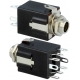 Conectores Jack audio hembra 6.3mm Stereo doble switch