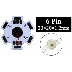 Circuito Impreso para Led Rgb 6 Pin 20mm