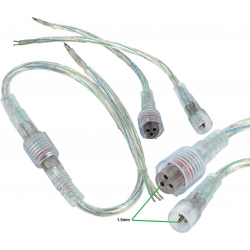 Conector ﻿IP64 3 pin Cable 15mm