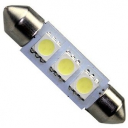 Festoon 3 LED 5050 de 36mm