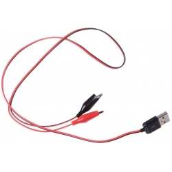 Conector cableado USB Macho a cocodrilo