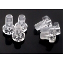 Tornillos transparentes de PVC M5 Din7985