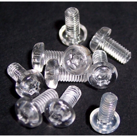 Tornillo transparente de PVC M6