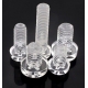 Tornillo transparente de PVC M6