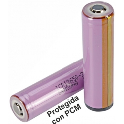Bateria Litio Samsung ICR18650-26H 3.7v. 2.600mAh Protegida