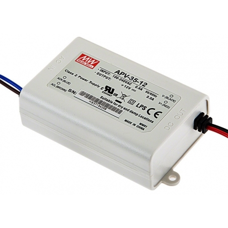 Mini Fuentes APV35-12 Mean-well para Led 
