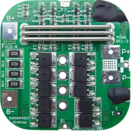 PCM para Baterías de Litio-Li-Po 14.8v.PCM L04S20