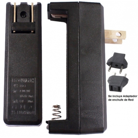 Cargador de viaje 826 para Baterias de Litio 18650-26650