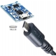 Cargador Micro USB para baterías de Litio 5v.