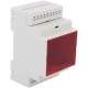 Caja para Carril Din MG, 3 módulos Rojo