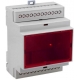 Caja para Carril Din MG, 4 módulos Rojo