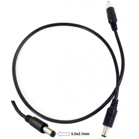 Cable adaptador Jack Macho a Jack Macho 5.5-2.1mm