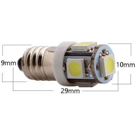 Bombilla Led E10 5 Led 5050