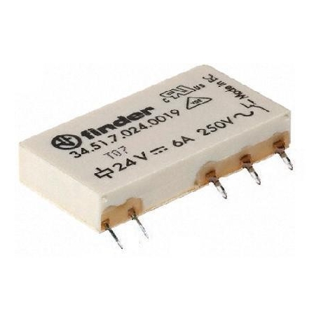 Rele-Finder extra plano 24v-6A. Recto