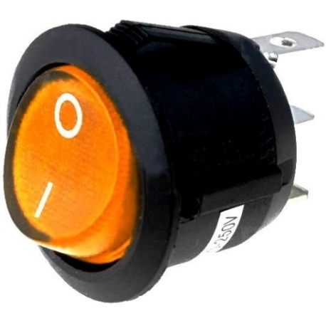 Interruptor basculante (Rocker) 23x20mm con neon 220v