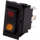 Conmutador basculante 220 (Rocker) 3 posiciones con Led 12v.