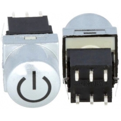 Interruptores con Led 19.8mm 8 pin para PCB