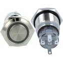 Pulsador de panel Antivandalo con Led Anillo 19mm 1C