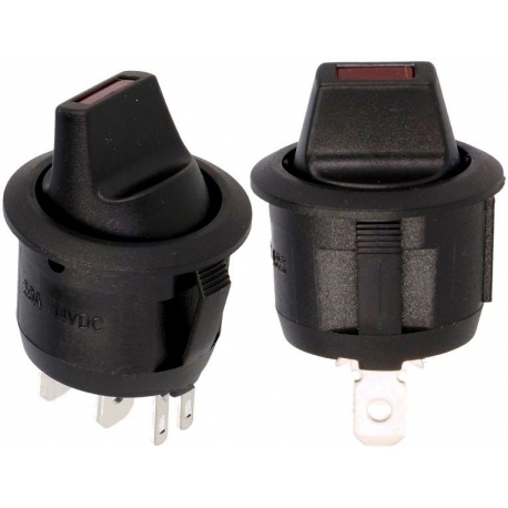 Interruptor basculante (Rocker) palanca con led 12v
